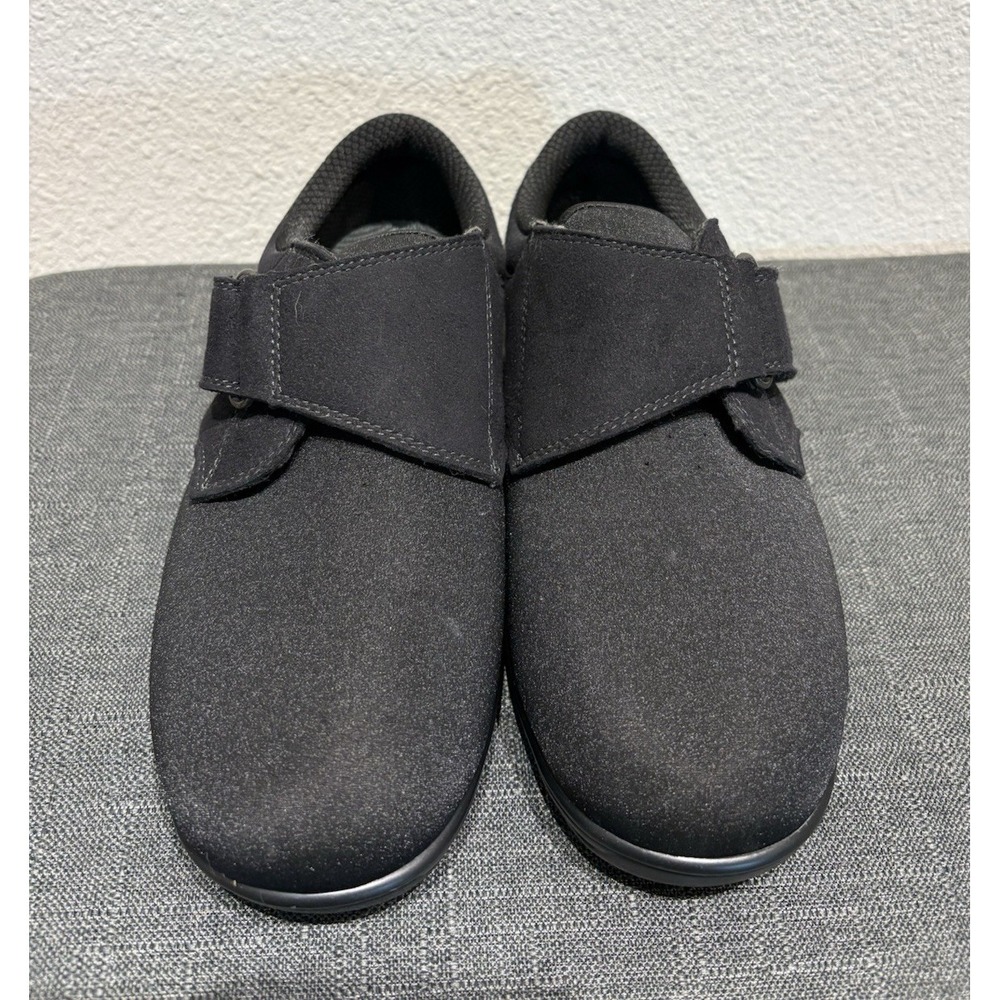 Orthofeet 825 Womens Work Shoes Sz 6.5 Wide Black Hook and Loop NWOT